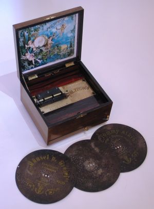 A disc musical box by Polyphon of Leipzig, Germany