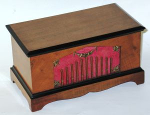 Rare hand-cranked cylinder musical box